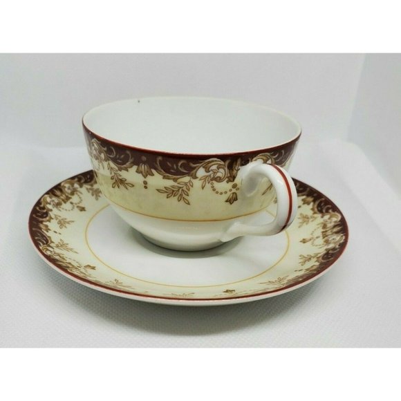 Vintage Toyo Toki Kaisha Rare Design Tea Cup & Saucer - Picture 4 of 9